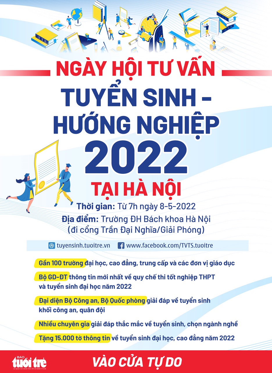 Ngày hội Tư vấn tuyển sinh – hướng nghiệp 2022 tại Hà Nội