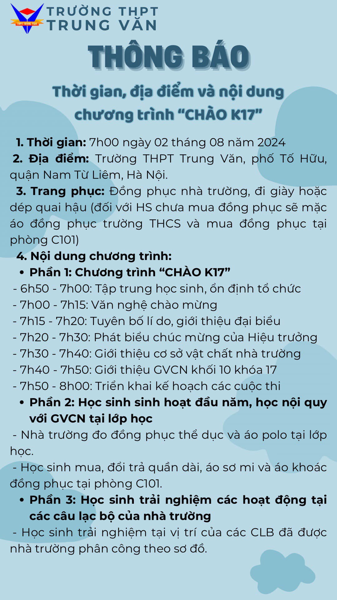 CHƯƠNG TRÌNH "CHÀO K...